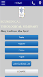 Mobile Screenshot of etseminary.edu
